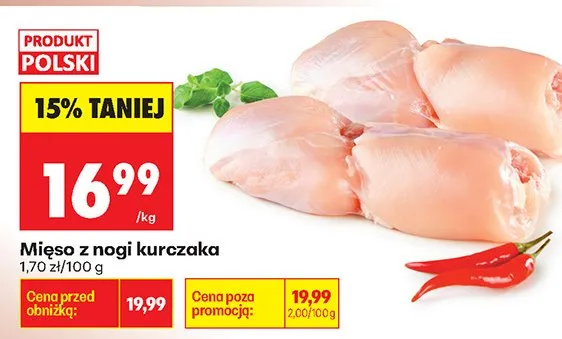 Mięso z nogi kurczaka promocja w Biedronka