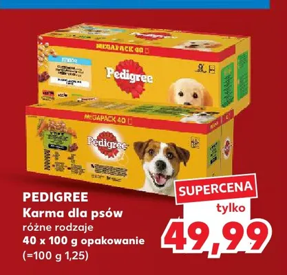 Karma dla psów Pedigree 40-pak promocja w Kaufland