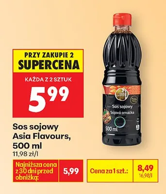 Sos sojowy Asia Flavours promocja w Biedronka