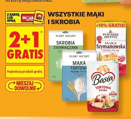Mąka tortowa Plony Natury promocja w Biedronka