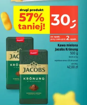 Kawa mielona Jacobs Krönung 500g promocja w Dealz