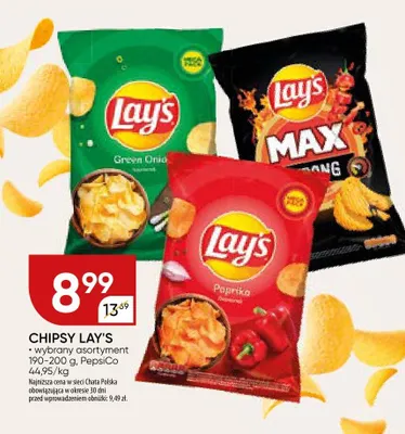 Chipsy Lay's wybrany asortyment promocja w Chata Polska