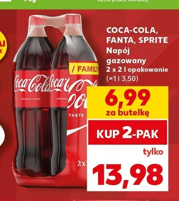 Napój gazowany Sprite 2-pak promocja w Kaufland