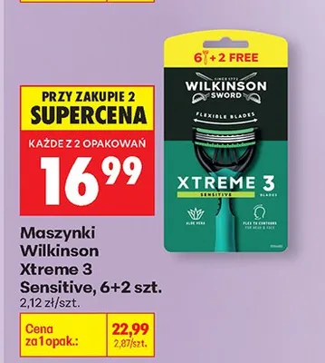 Maszynki Xtreme 3 Sensitive promocja w Biedronka