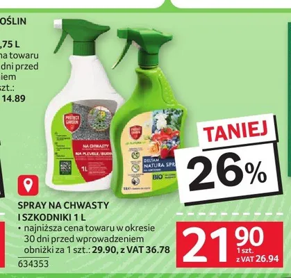 Spray na chwasty Protect Garden promocja w Selgros