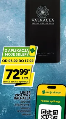 Likier ziołowy Valhalla promocja w Euro Sklep