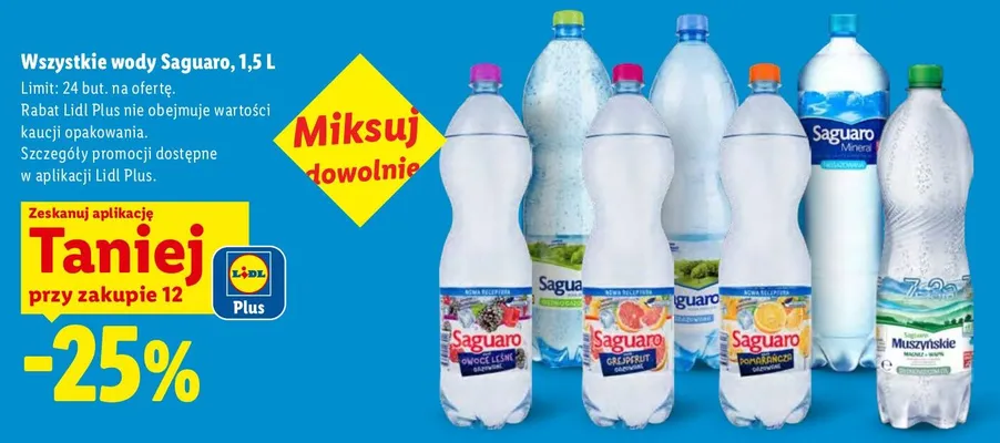 Wody Saguaro promocja w Lidl