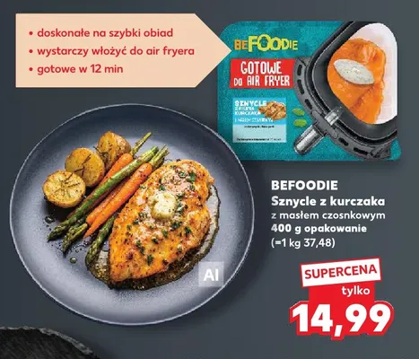 Sznycle z kurczaka z masłem czosnkowym Befoodie promocja w Kaufland