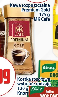 Kawa rozpuszczalna MK Cafe Premium Gold promocja w Kupiec