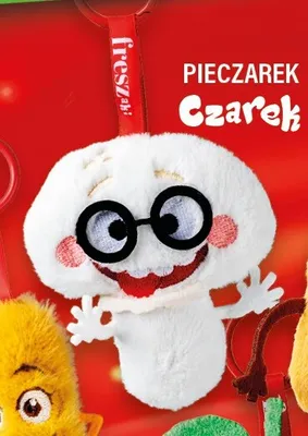 Brelok maskotka Freszaki Pieczarek Czarek promocja w Kaufland