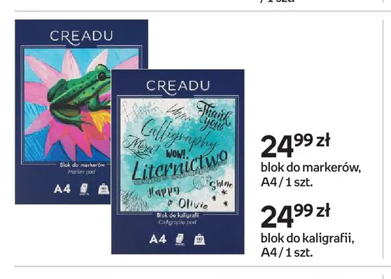 Blok do kaligrafii A4 Creadu promocja w Empik