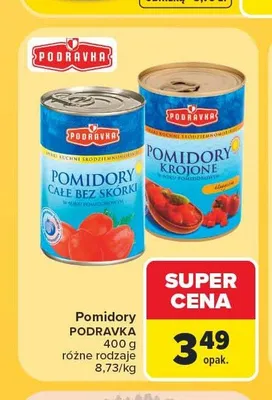 Pomidory krojone Podravka promocja w Carrefour