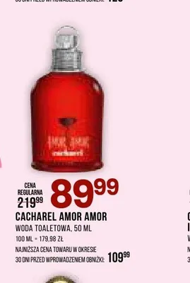 Woda toaletowa Cacharel Amor Amor promocja w Drogerie Natura