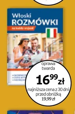 Książka Włoski Rozmówki oprawa twarda promocja w Empik