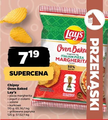 Chipsy Oven Baked Lay's kurkowe promocja w Netto