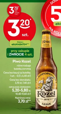 Piwo Kozel Leżak promocja w Żabka