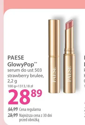 Serum do ust PAESE GlowyPop 503 strawberry brulee promocja w Hebe