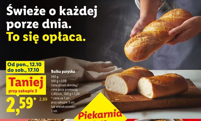 Bułka paryska promocja w Lidl