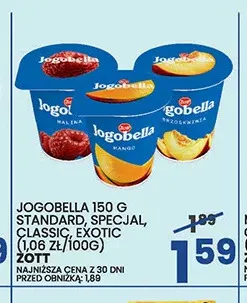 Jogurt Jogobella 150 g Zott promocja w Wafelek