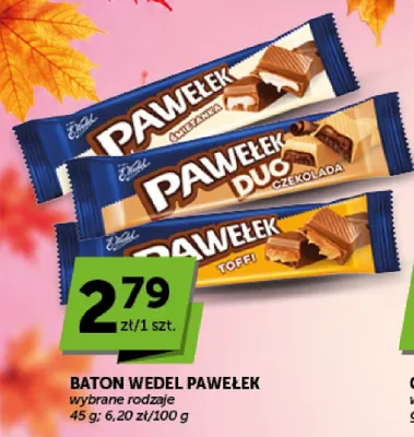 Baton Wedel Pawełek Duo czekolada promocja w ABC