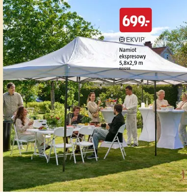 Namiot ekspresowy EKVIP 5,8x2,9 m promocja w Jula