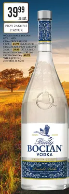 Wódka Biały Bocian 40% promocja w Dino