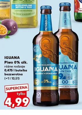 Piwo bezalkoholowe Iguana Low Carb promocja w Kaufland
