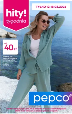 Spodnie damskie 100% bawełny promocja w Pepco