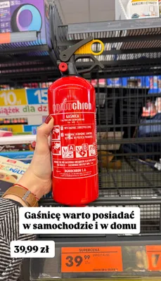 Gaśnica 1 kg ABC promocja w Biedronka