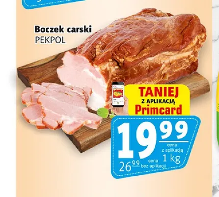 Boczek carski Pekpol promocja w Prim Market