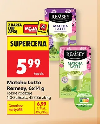 Matcha Latte Remsey promocja w Biedronka