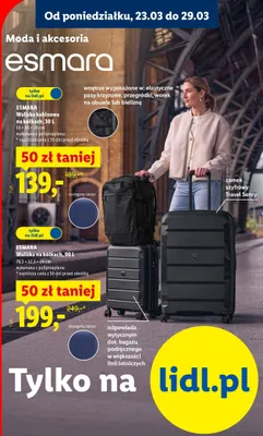 Walizka kabinowa na kółkach 30L promocja w Lidl