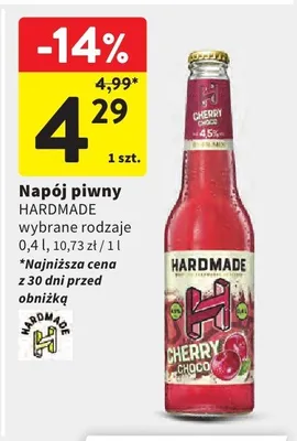 Napój piwny wybrane rodzaje promocja w Intermarche