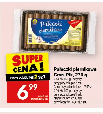 Pałeczki piernikowe Gran-Pik promocja w Twój Market