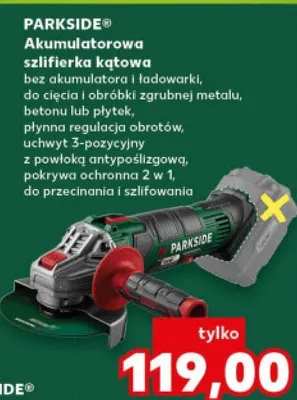 Akumulatorowa szlifierka kątowa promocja w Kaufland