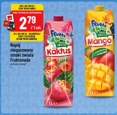 Napój niegazowany Frukto Nada Smaki Świata Kaktus promocja w POLOmarket