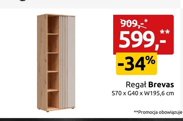 Regał Brevas promocja w Black Red White