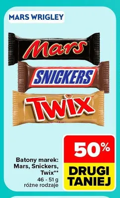 Baton Snickers promocja w Carrefour Market