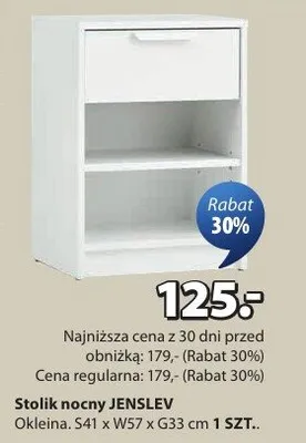 Stolik nocny Jenslev promocja w Jysk