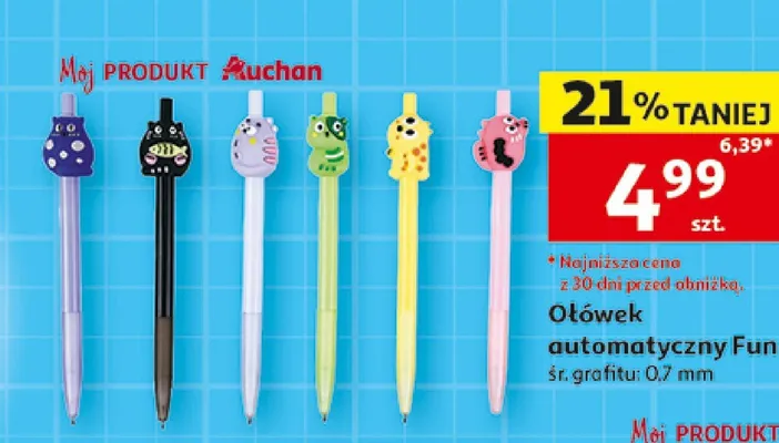 Ołówek automatyczny Fun Auchan promocja w Auchan
