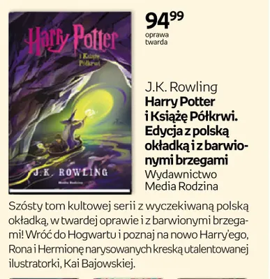 Książka Harry Potter i Książę Półkrwi J.K. Rowling promocja w Empik