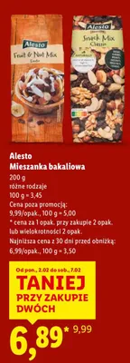 Mieszanka bakaliowa Alesto 200 g promocja w Lidl