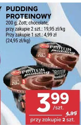 Pudding proteinowy promocja w Stokrotka