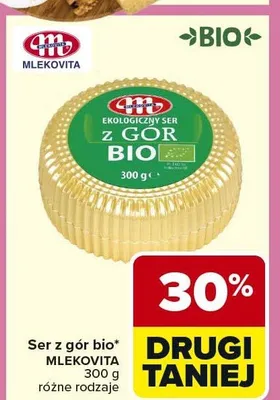 Ser z gór bio różne rodzaje promocja w Carrefour Market