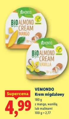 Krem migdałowy z mango promocja w Lidl