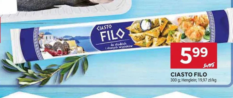 Ciasto Filo Henglein promocja w Stokrotka