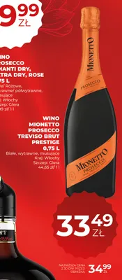 Wino Mionetto Prosecco Treviso Brut Prestige promocja w Duży Ben