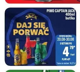 Piwo Captain Jack promocja w Tomi Markt