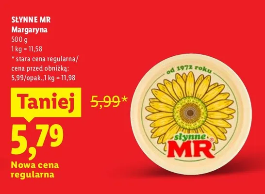Margaryna Słynne MR promocja w Lidl