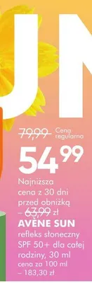 Refleks słoneczny Avene Sun promocja w Super-Pharm